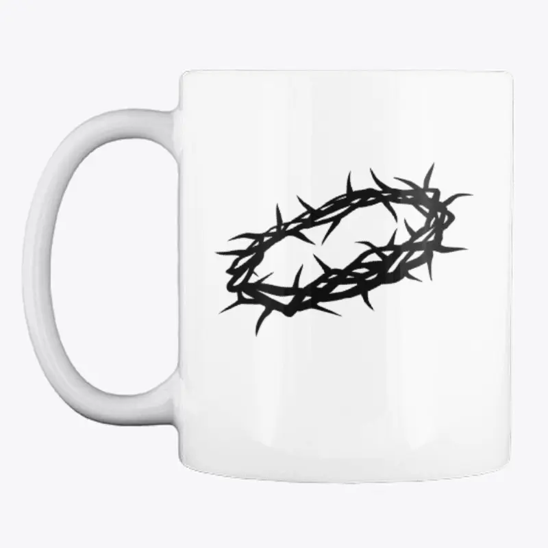 Crown of thorns White  coffee mug